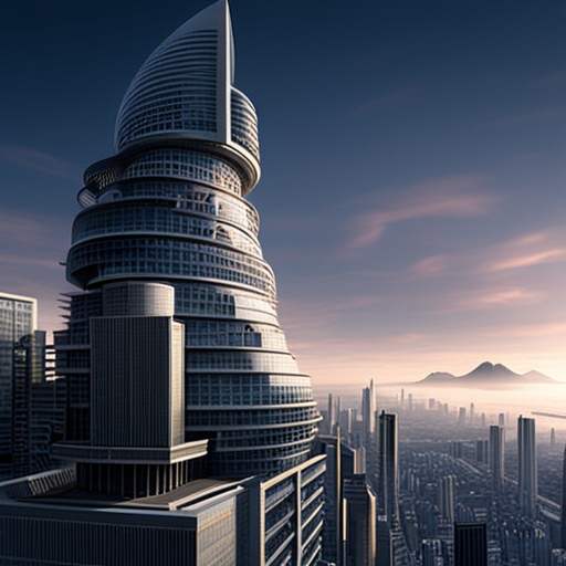 AI: Futuristic city pictures